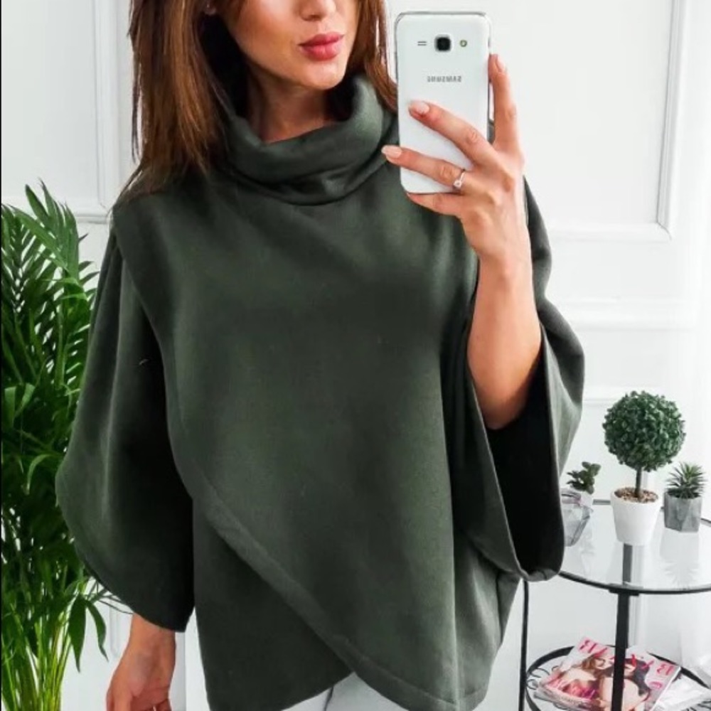 Turtle neck sweater in 4 colors - Picture 2 of 6